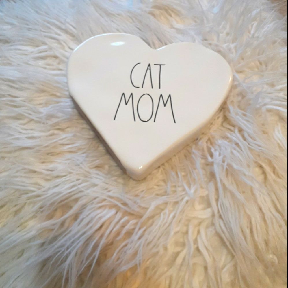 Cat Mom Heart Decor Artisan Collection Rae Dunn